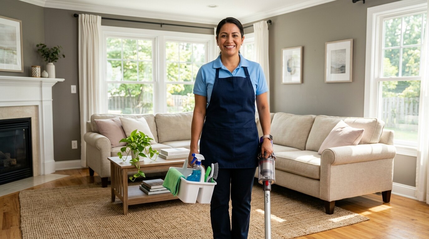 Equipo de CECI Cleaning Services trabajando